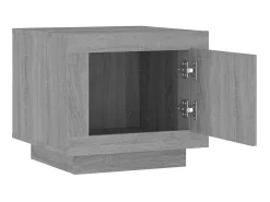 Mesa De Centro* Mesa de centro 51x50x45 cm derivados de madeira sonoma PT633969 Cinzento