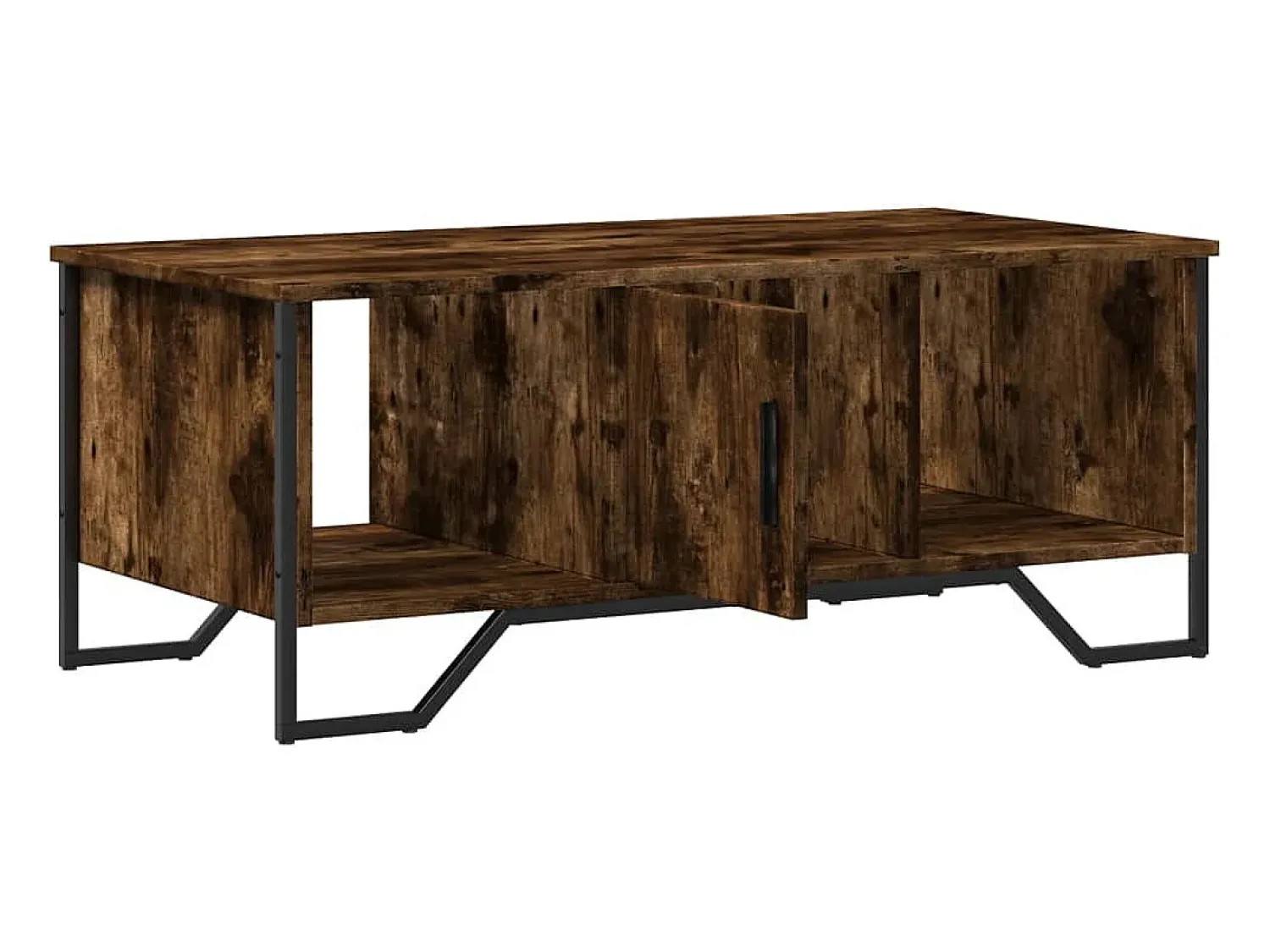 vidaxl Mesa de centro 100x51x40 cm derivados madeira carvalho fumado^ Mesa De Centro