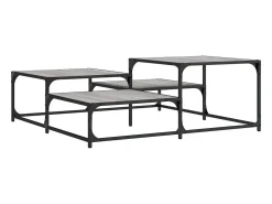 Mesa de centro 107x107x40 cm derivados de madeira cinza sonoma PT987903^ Mesa De Centro