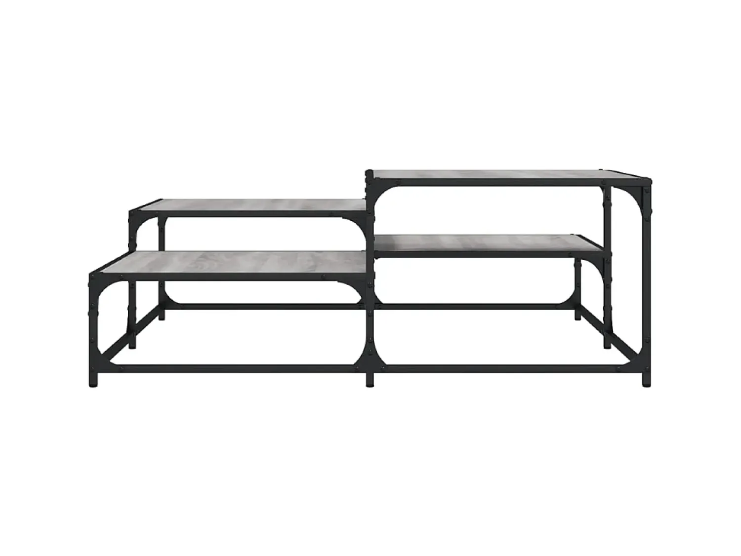 Mesa de centro 107x107x40 cm derivados de madeira cinza sonoma PT987903^ Mesa De Centro