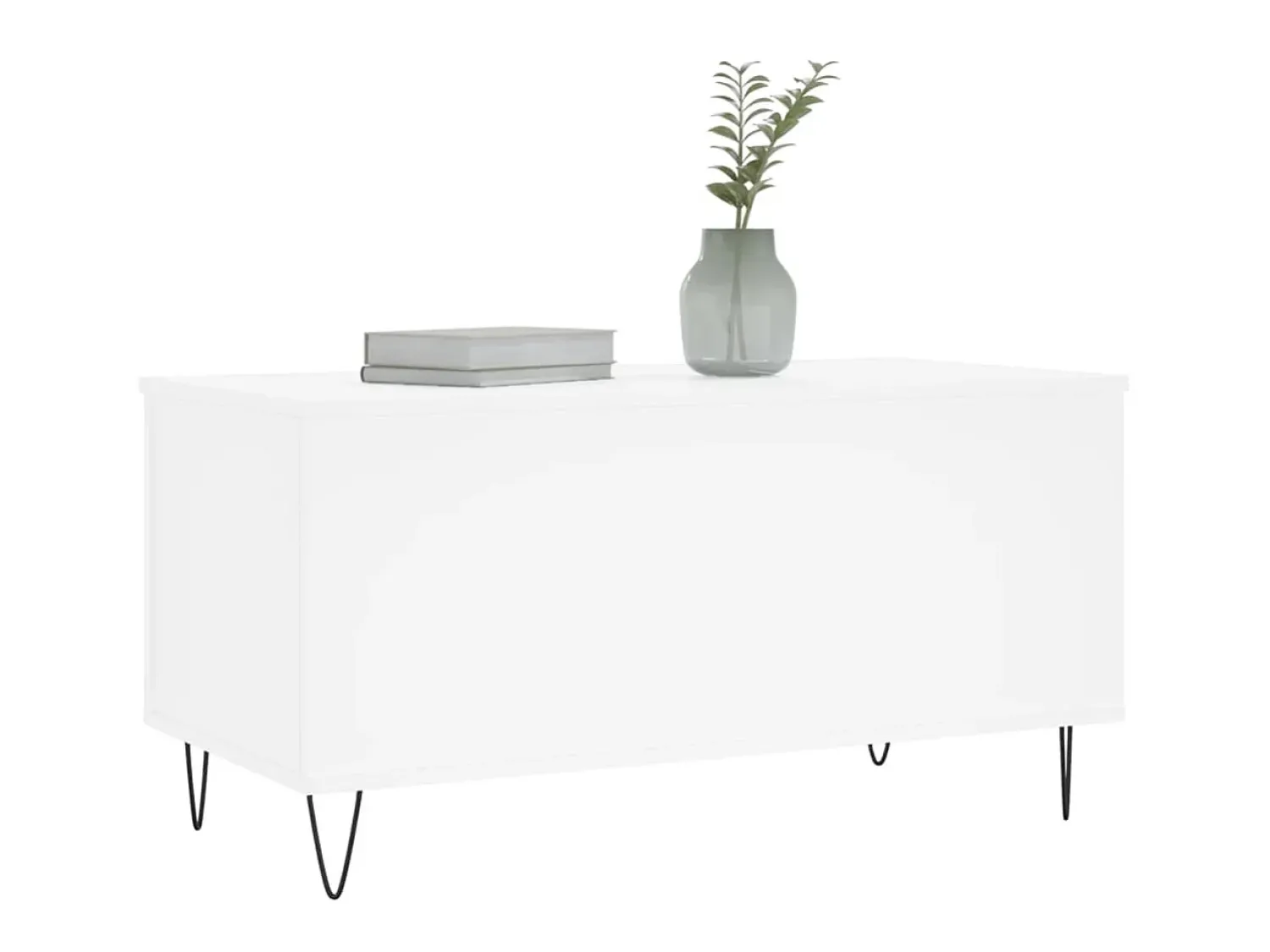 Mesa De Centro| Mesa de centro 90x44,5x45 cm derivados de madeira PT231533 Branco