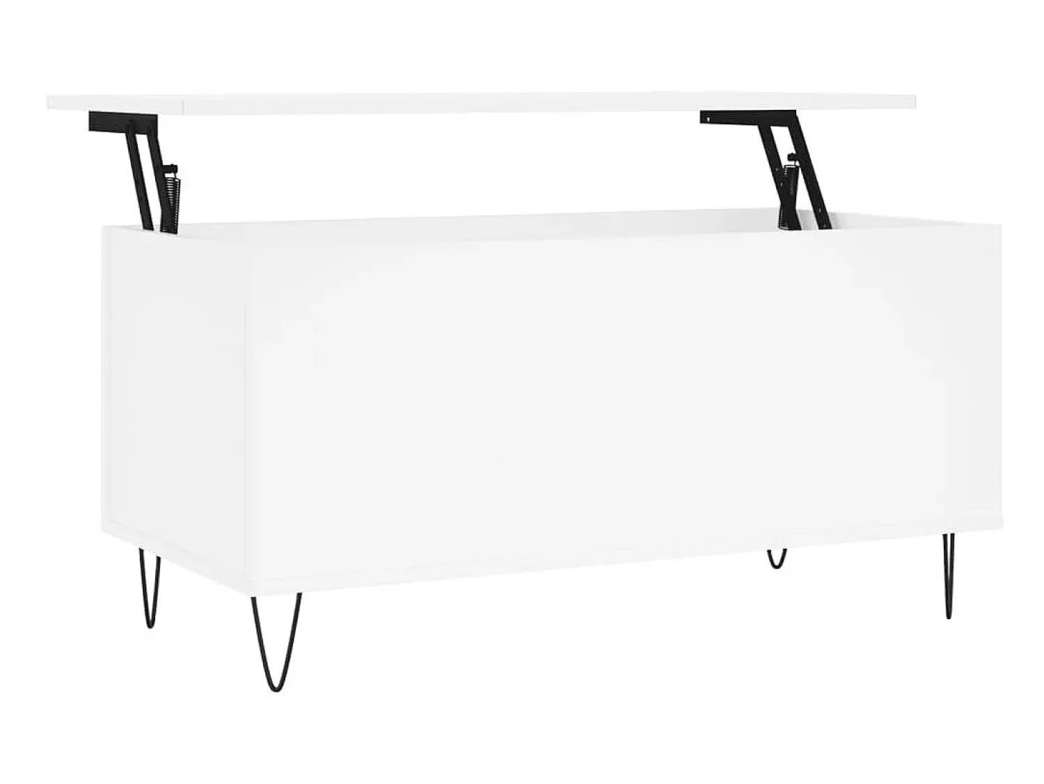 Mesa De Centro| Mesa de centro 90x44,5x45 cm derivados de madeira PT231533 Branco