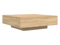New vidaxl Mesa de centro 100x100x31 cm derivados madeira carvalho sonoma Natural claro