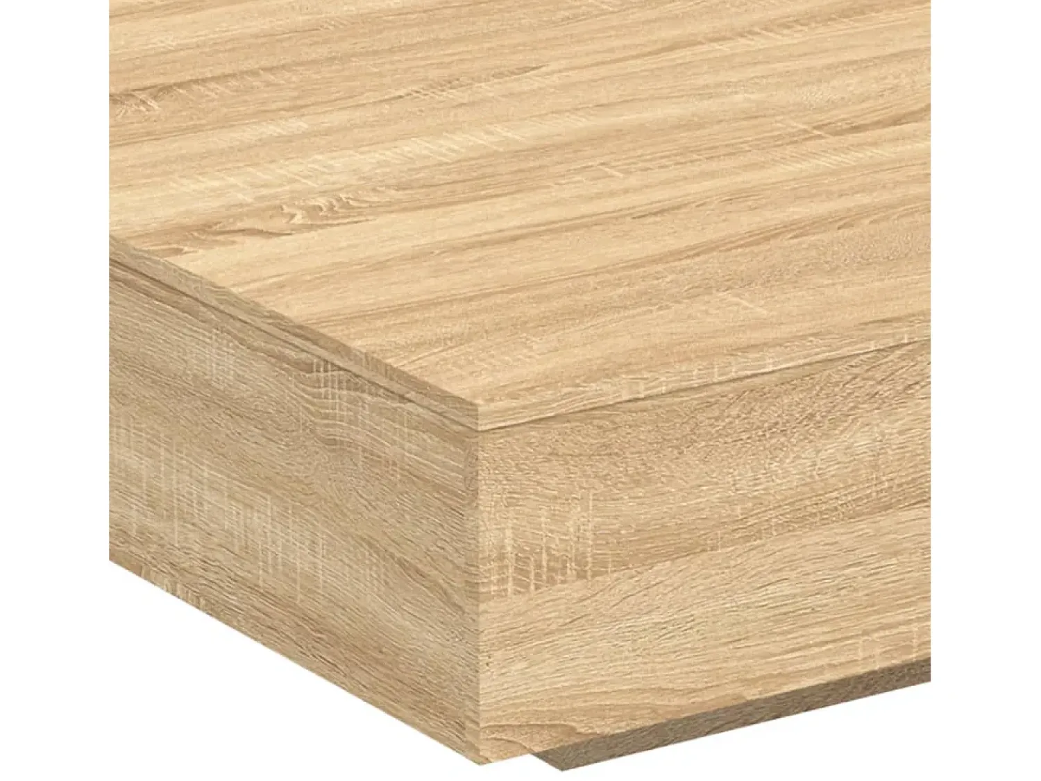 New vidaxl Mesa de centro 100x100x31 cm derivados madeira carvalho sonoma Natural claro