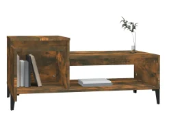 Mesa De Centro* Mesa de centro 100x50x45 cm derivados madeira carvalho fumado PT918355 Castanho