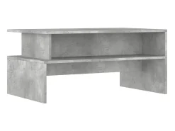 Mesa de centro 90x55x42,5 cm derivados de madeira cinza cimento PT711635^ Mesa De Centro