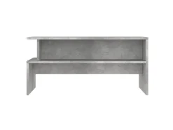 Mesa de centro 90x55x42,5 cm derivados de madeira cinza cimento PT711635^ Mesa De Centro