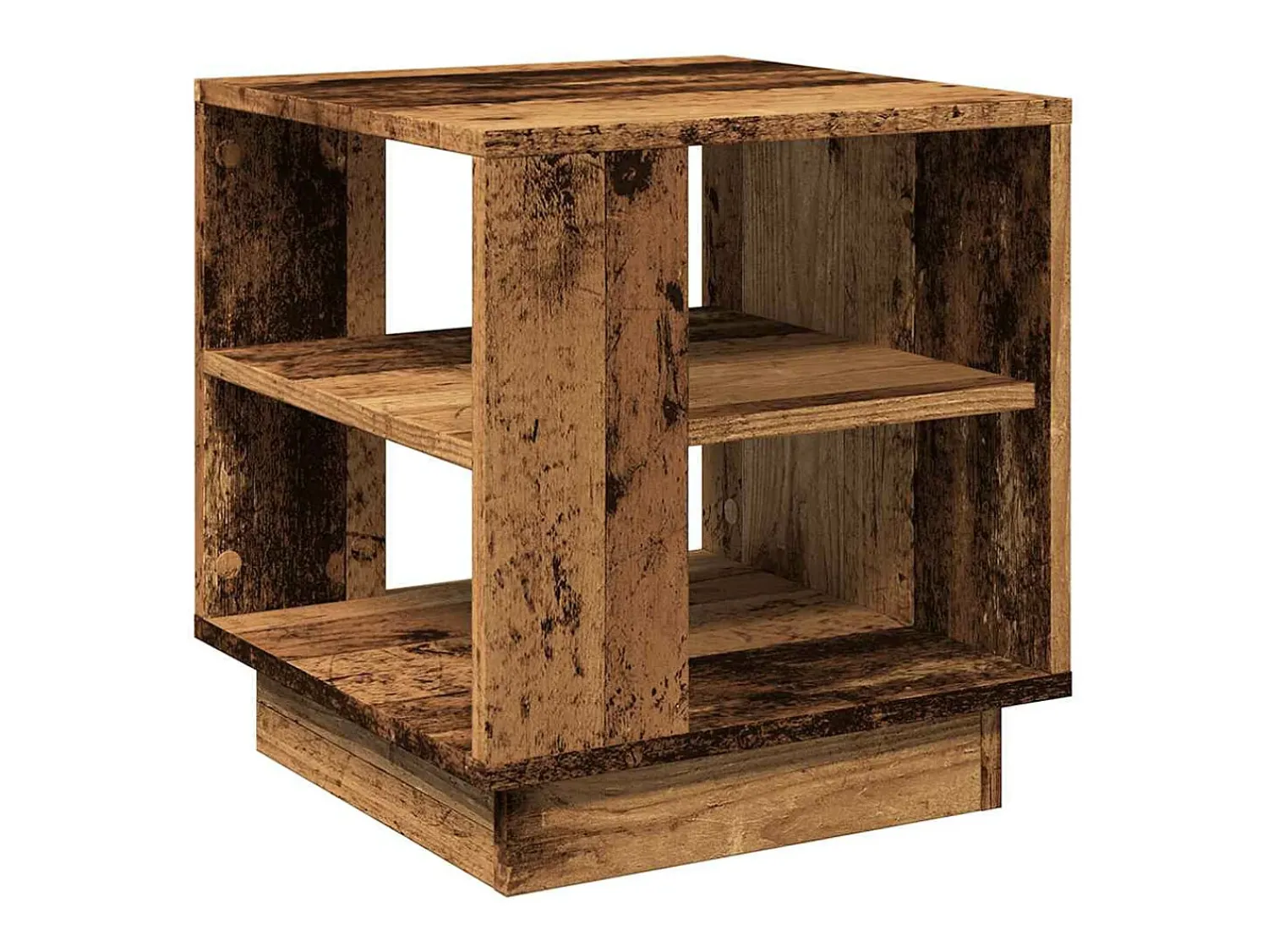 Mesa De Apoio|vidaxl Mesa de centro 40x40x43 cm derivados de madeira madeira velha Natural claro
