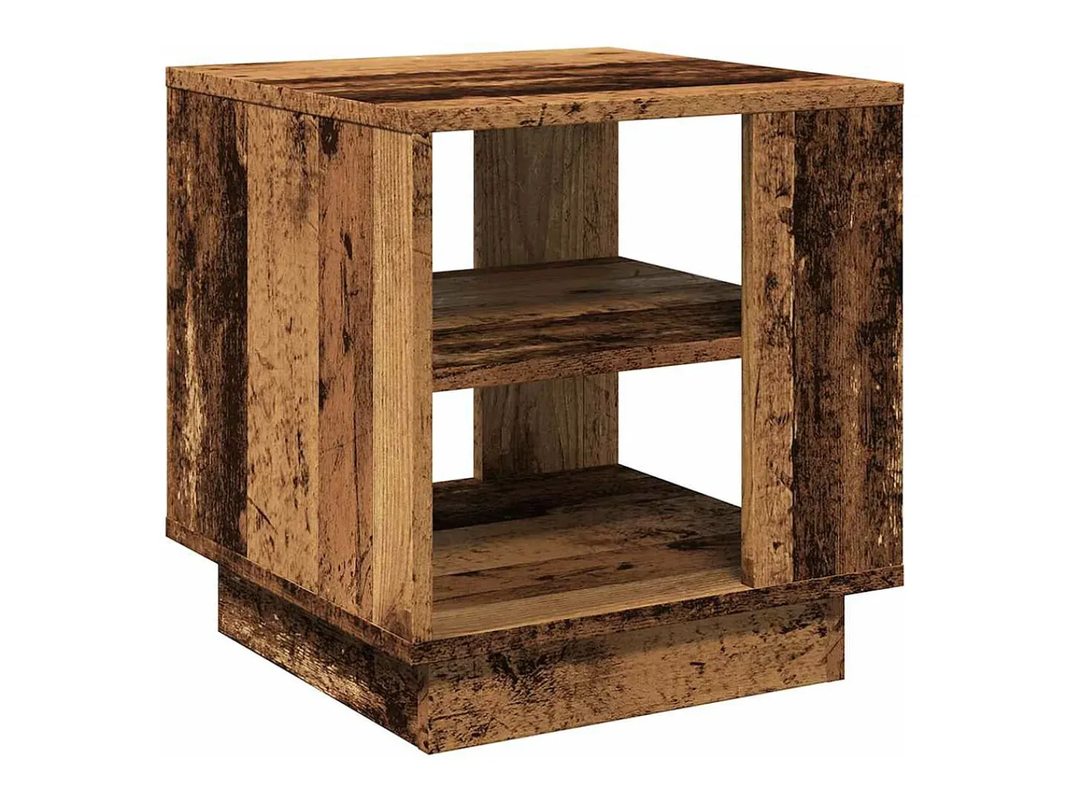 Mesa De Apoio|vidaxl Mesa de centro 40x40x43 cm derivados de madeira madeira velha Natural claro