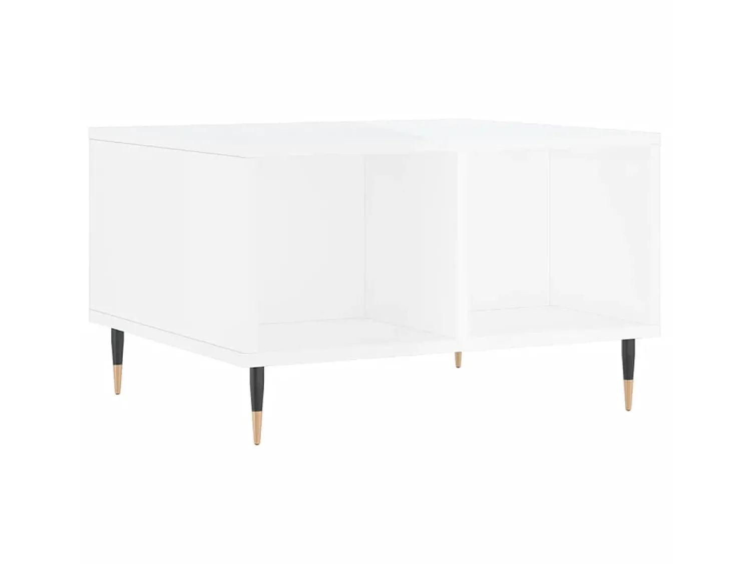 Mesa de centro 60x50x36,5 cm derivados madeira brilhante PT133992^ Mesa De Centro