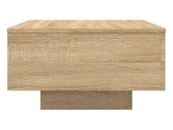 Mesa De Centro* Mesa de centro 55x55x31 cm derivados de madeira carvalho sonoma PT475983 Castanho