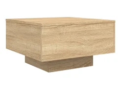 Mesa De Centro* Mesa de centro 55x55x31 cm derivados de madeira carvalho sonoma PT475983 Castanho