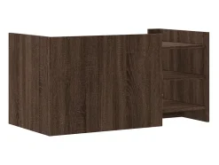 Mesa De Centro|vidaxl Mesa de centro 100x50x50 cm deriv. madeira carvalho castanho Natural claro