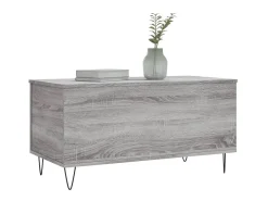 Mesa De Centro| Mesa de centro 90x44,5x45 cm derivados de madeira cinza sonoma PT373042 Cinzento