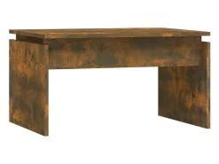 Mesa De Centro* Mesa de centro 68x50x38 cm derivados de madeira carvalho fumado PT274166 Castanho