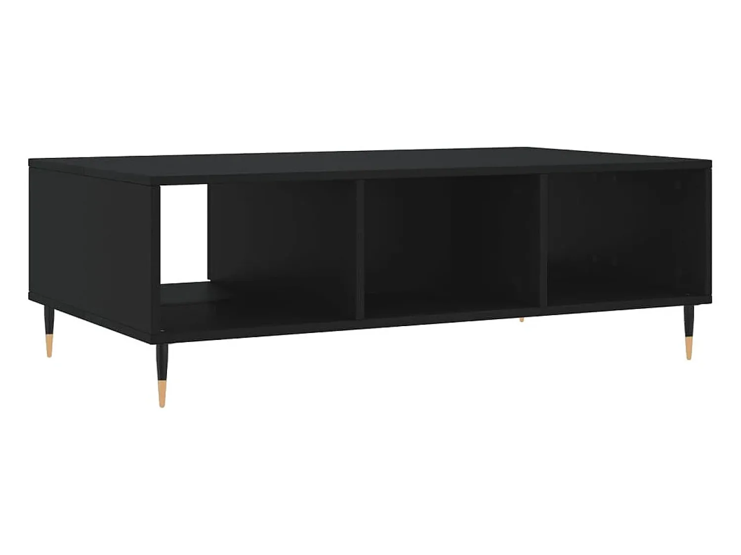 Mesa De Centro*vidaxl Mesa de centro 104x60x35 cm derivados de madeira Preto