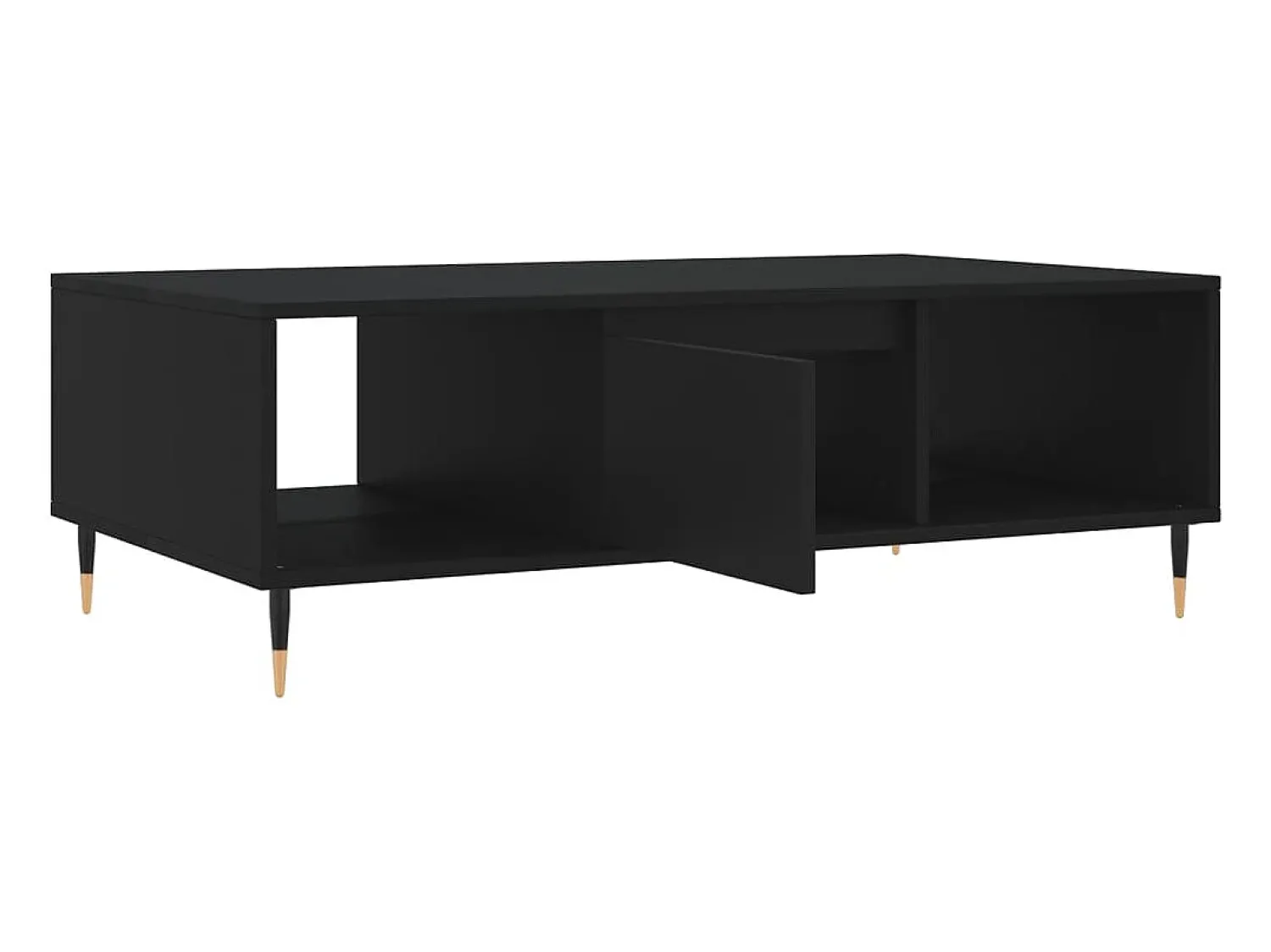 Mesa De Centro*vidaxl Mesa de centro 104x60x35 cm derivados de madeira Preto
