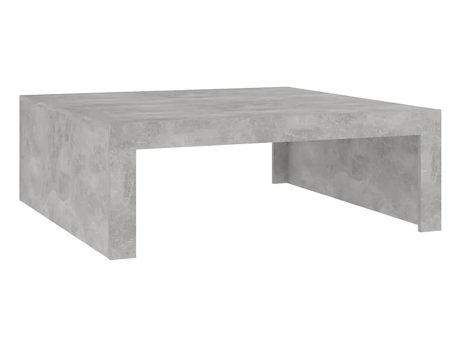 Mesa de centro 100x100x35 cm derivados madeira cimento PT333172^ Mesa De Centro