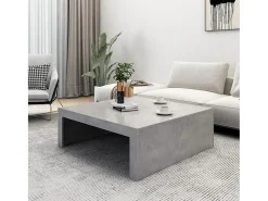 Mesa de centro 100x100x35 cm derivados madeira cimento PT333172^ Mesa De Centro