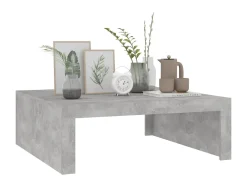 Mesa de centro 100x100x35 cm derivados madeira cimento PT333172^ Mesa De Centro