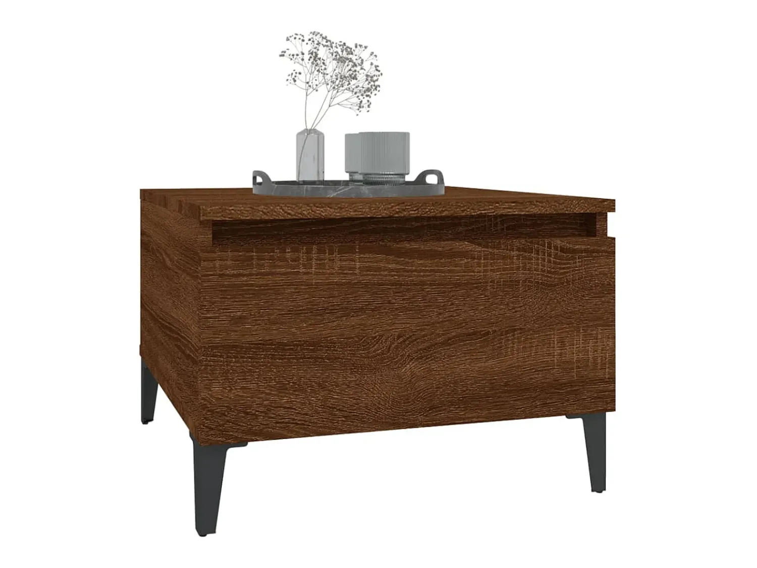 Mesa de centro 50x46x35 cm derivados madeira carvalho PT663711^ Mesa De Centro