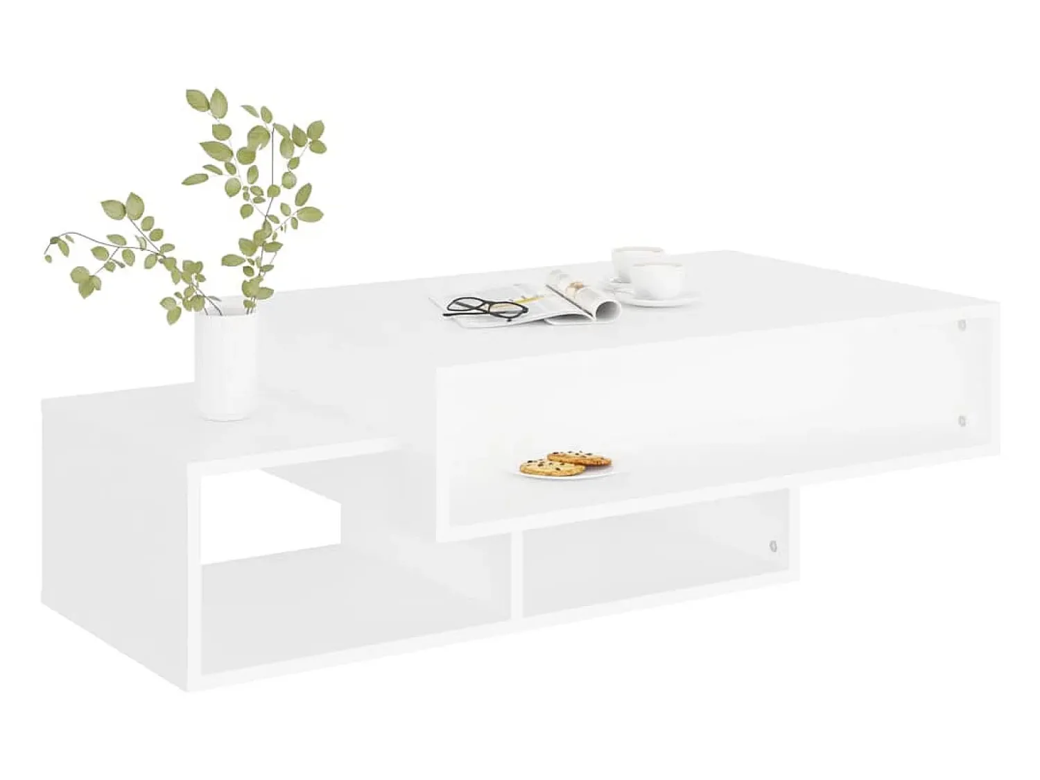 vidaxl Mesa de centro 105x55x32 cm derivados de madeira^ Mesa De Centro