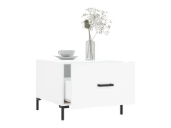 Mesa De Centro| Mesa de centro 50x50x40 cm derivados de madeira PT497674 Branco