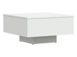 Mesa De Centro|vidaxl Mesa de centro 60x60x31,5 cm derivados de madeira Branco