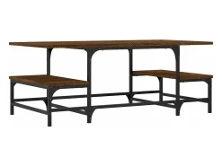 Mesa De Centro|vidaxl Mesa de centro 100x50,5x40 cm deriv. madeira carvalho castanho Natural claro