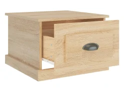 vidaxl Mesa de centro 50x50x35 cm derivados de madeira carvalho sonoma Natural claro