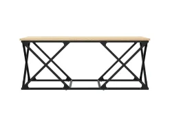 Mesa De Centro* Mesa de centro 100x49x40 cm derivados madeira carvalho sonoma PT617123 Castanho