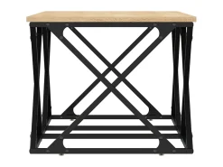 Mesa De Centro* Mesa de centro 100x49x40 cm derivados madeira carvalho sonoma PT617123 Castanho