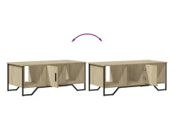 Mesa De Centro|vidaxl Mesa de centro 100x51x40 cm derivados madeira carvalho sonoma Natural claro