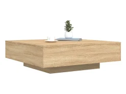 Mesa de centro 100x100x31 cm derivados madeira carvalho sonoma PT314978^ Mesa De Centro