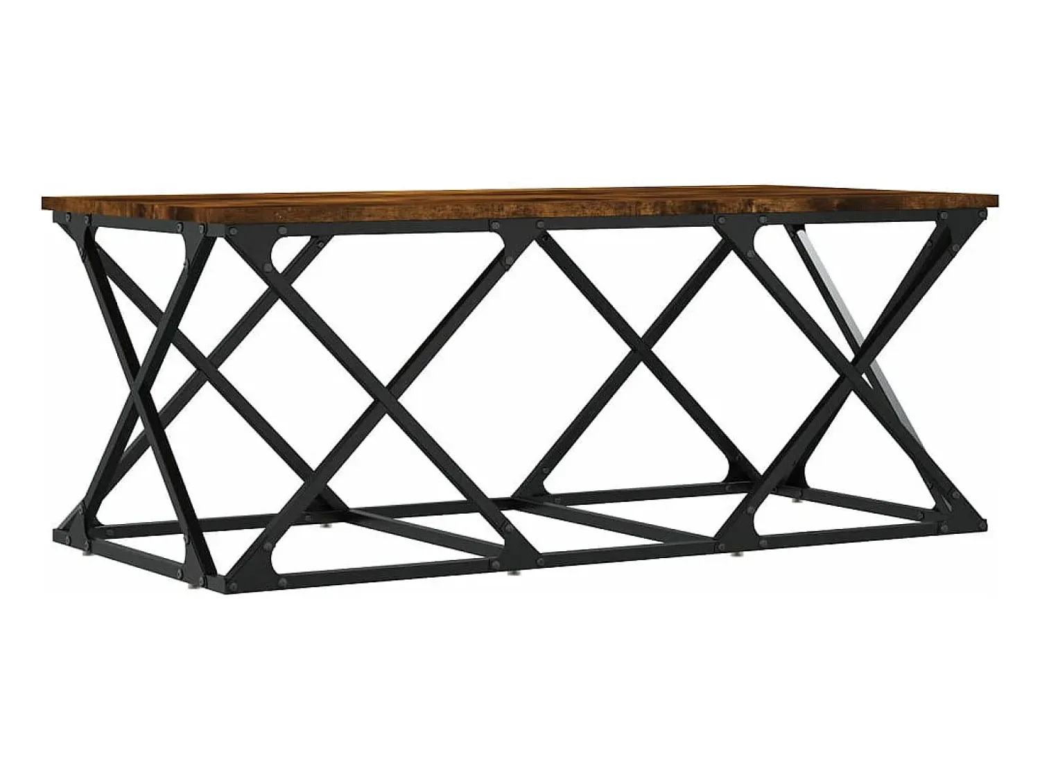 Mesa De Centro|vidaxl Mesa de centro 100x49x40 cm derivados madeira carvalho fumado Natural claro