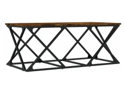 Mesa De Centro|vidaxl Mesa de centro 100x49x40 cm derivados madeira carvalho fumado Natural claro