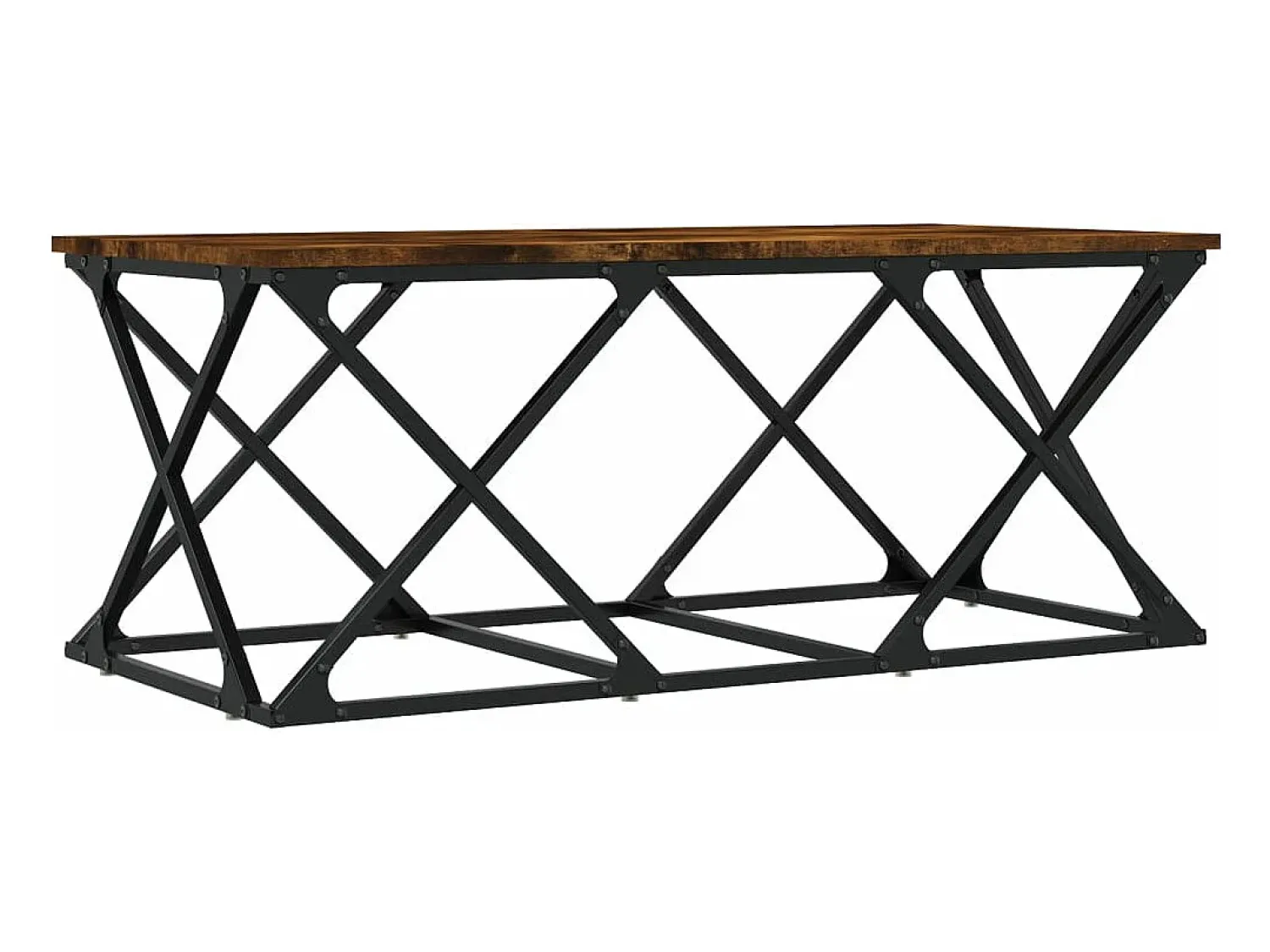 Mesa De Centro|vidaxl Mesa de centro 100x49x40 cm derivados madeira carvalho fumado Natural claro