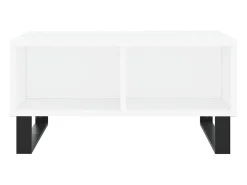 Mesa De Centro|vidaxl Mesa de centro 60x60x30 cm derivados de madeira Branco