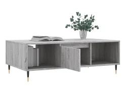 Mesa De Centro* Mesa de centro 104x60x35 cm derivados madeira sonoma PT637950 Cinzento