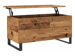vidaxl Mesa de centro 90x44,5x45 cm derivados de madeira madeira velha^ Mesa De Centro