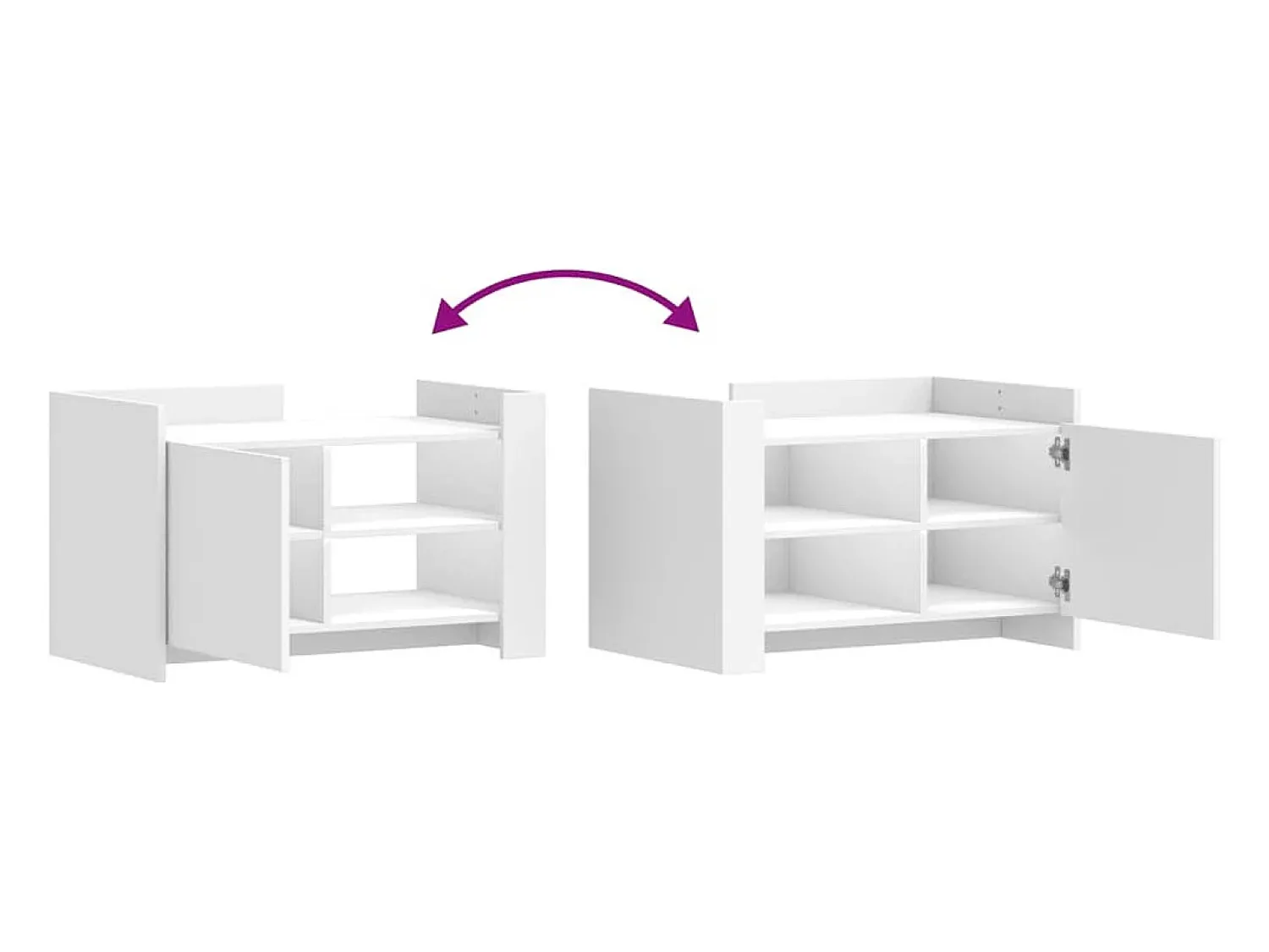 vidaxl Mesa de centro 80x50x50 cm derivados de madeira Branco