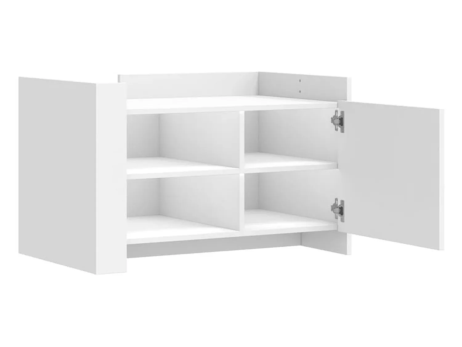 vidaxl Mesa de centro 80x50x50 cm derivados de madeira Branco