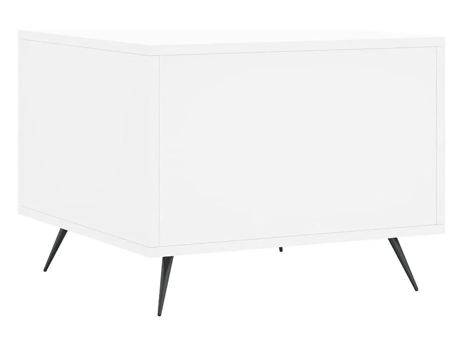 Best vidaxl Mesa de centro 50x50x40 cm derivados de madeira Branco