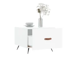 Best vidaxl Mesa de centro 50x50x40 cm derivados de madeira Branco