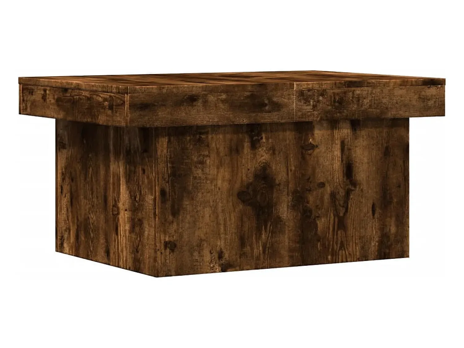 Clearance Mesa de centro 100x55x40 cm derivados madeira carvalho fumado PT359721 Castanho