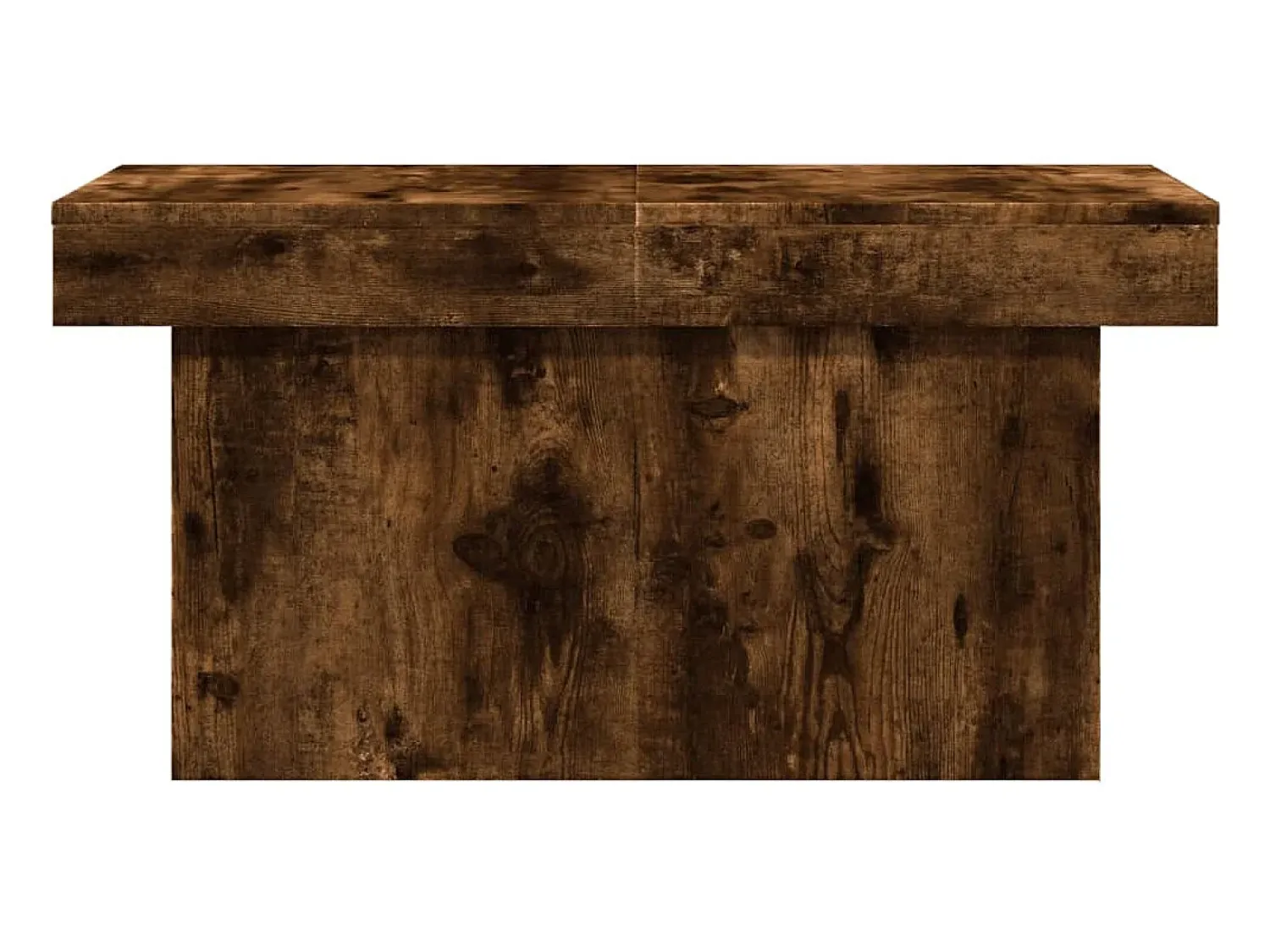 Clearance Mesa de centro 100x55x40 cm derivados madeira carvalho fumado PT359721 Castanho