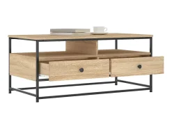 Clearance Mesa de centro 100x51x45 cm derivados madeira carvalho sonoma PT430697 Castanho