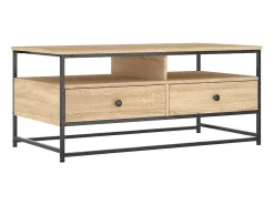 Clearance Mesa de centro 100x51x45 cm derivados madeira carvalho sonoma PT430697 Castanho