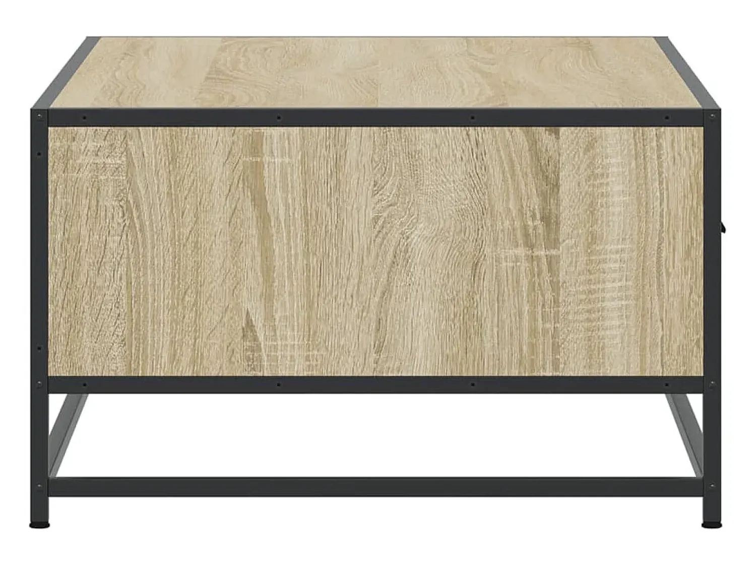 Mesa De Centro*vidaxl Mesa de centro 90x57x35 cm deriv. madeira/metal carvalho sonoma Natural claro