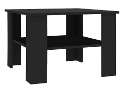 Outlet vidaxl Mesa de centro 60x60x42 cm derivados de madeira Preto